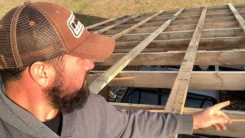 How to build a lean to shelter off a pole barn