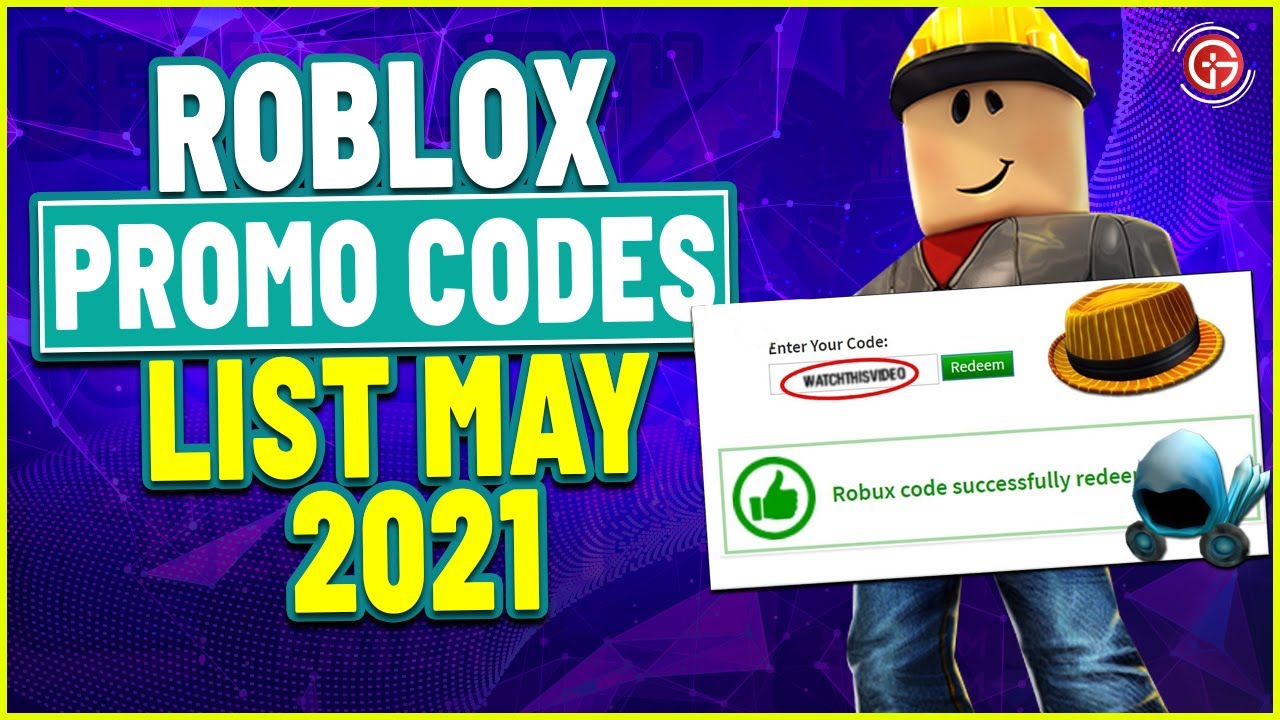 Roblox Promo Codes May 2021 Free Roblox Items Youtube - free roblox promo codes.com