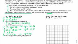 2.6 Notes - Linear Programming