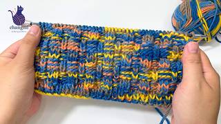 VERY EASY & FAST Knitting Pattern for Beginners! 💖 Knitting Stitch for Baby Blanket & Scarf.