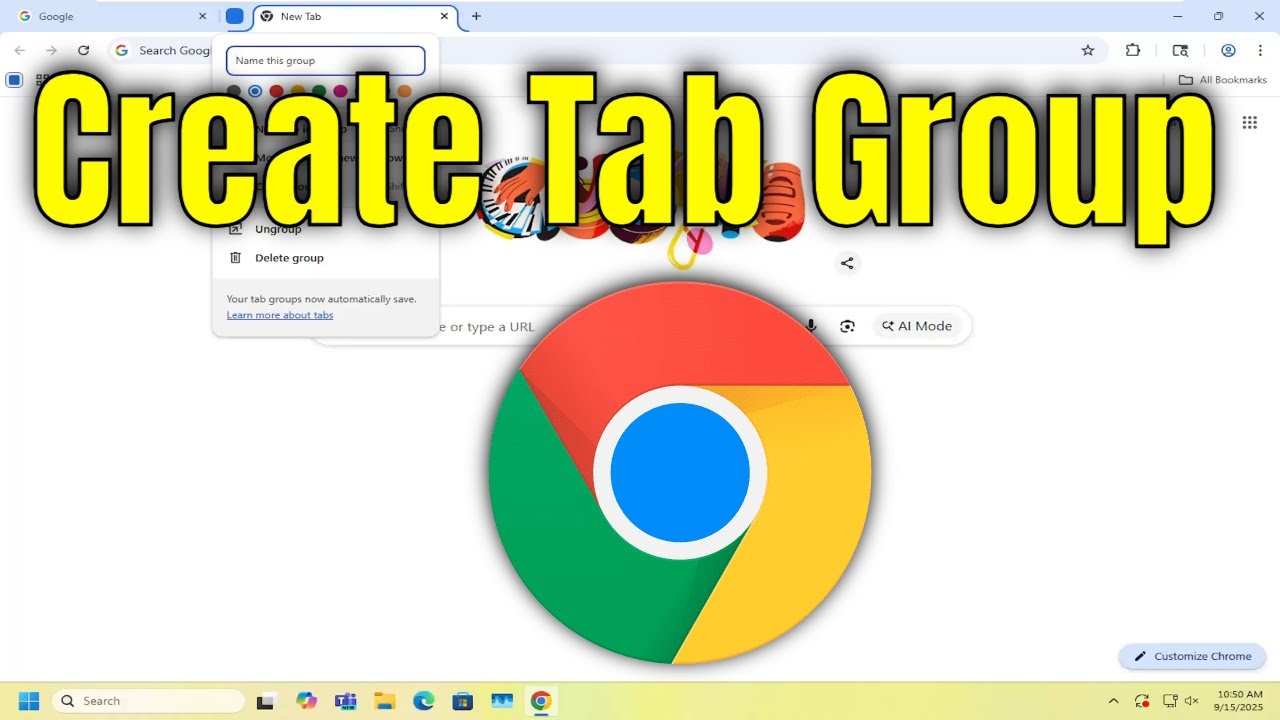 How to Create a Tab Group in Google Chrome [Guide] - YouTube