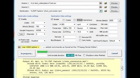AVANTI FFmpeg/AviSynth GUI - Instalação e conversão de vídeo
