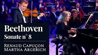 Beethoven: Sonata for violin and piano No.8 "Allegro vivace" (Renaud Capuçon & Martha Argerich)