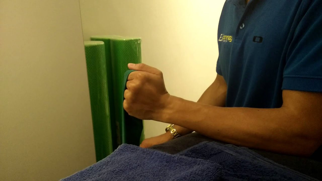 Wrist exercises Theraband radial deviation YouTube