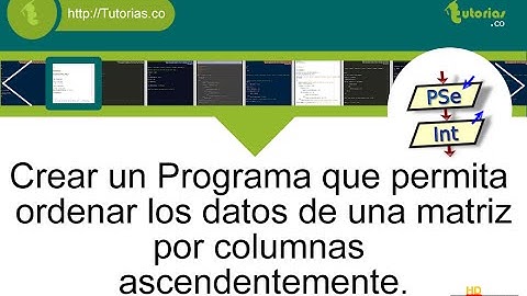 arreglos – pseint (ordenar matriz por columnas ascendentemente)