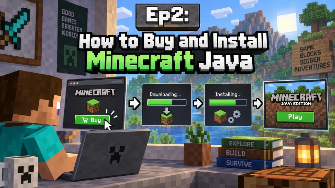 Ep2: How to Buy and Install Minecraft Java Edition on PC - YouTube