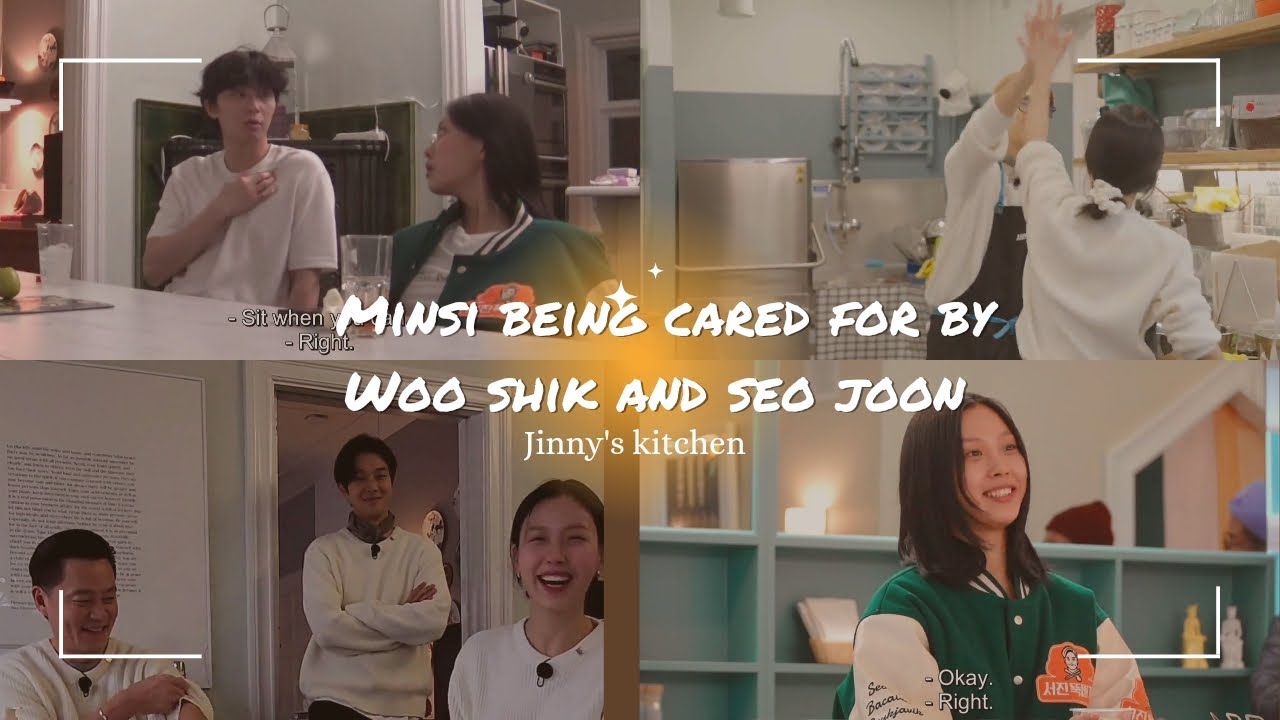 2m14s of Gominsi being cared for by wooshik & seojoon #jinnyskitchen#choiwooshik#parkseojoon#gominsi