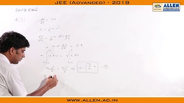 JEE Advanced 2018 Physics Solution Q.1, 2 (Paper-2)