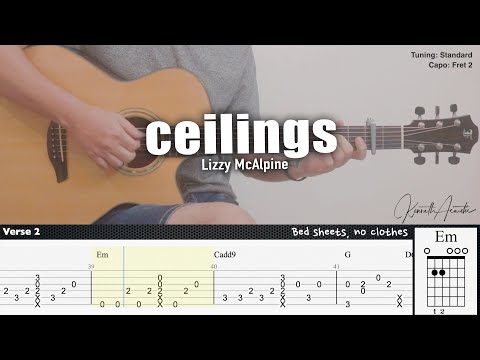 ceilings - Lizzy McAlpine | Fingerstyle Guitar