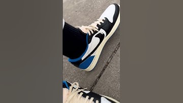 Rocking The Travis Scott x Fragment Jordan 1 Retro Low Sneakers!