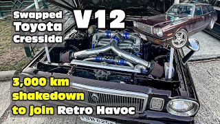 V12 swapped Toyota Cressida ... ready for 3,000 km round trip to join RETRO HAVOC!