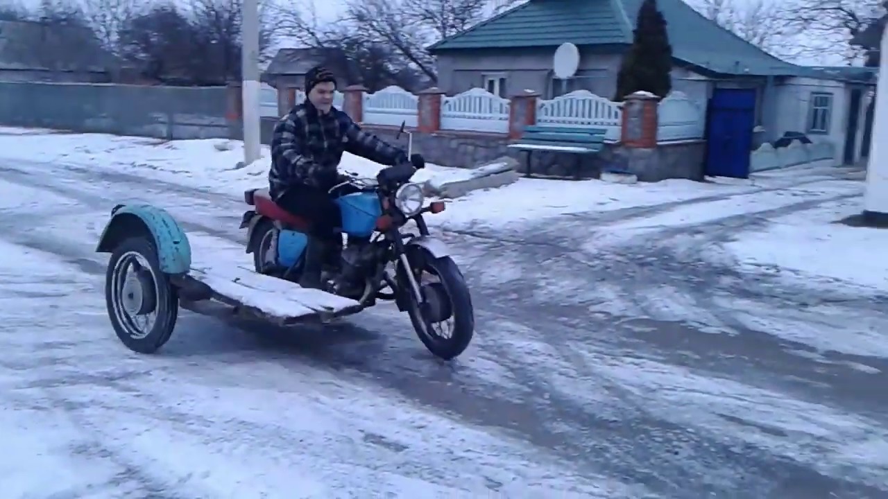 Дрифт на Иж Юпитер 4 С колЯской