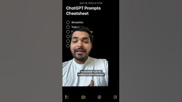 ChatGPT Prompts CheatSheet