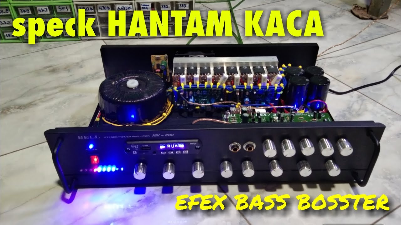 rakit ampli super BOMBER 800,efex bass buat kaca bergetar,karaoke full horeq.