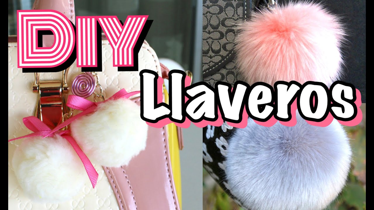 DIY Llaveros Pompones | Fur Keychain | Mirianny