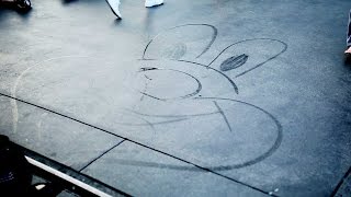 Drawing Mickey Mouse Freehand in Disneyland Park