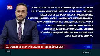 AK PARTİ ELAZIĞ MİLLETVEKİLİ TOLGA AĞAR: MİLLETVEKİLLİĞİ MESULİYETİMİ YERİNE GETİRMEYE ÇALIŞTIM