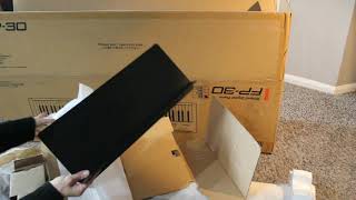 Roland FP-30 and KSC-70 (stand) black unboxing, assembly and installation