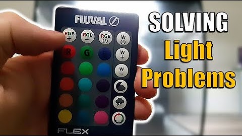Programming the Fluval Flex 9G and 15G aquarium lights