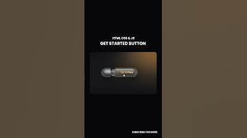 Get Started Button UI Design | HTML & CSS Animation #webdesign #codingshorts