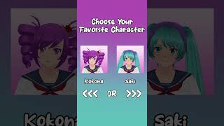 Choose Your Favorite Character In Yandere Simulator