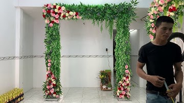 Cổng cưới đẹp cổng hoa cưới đẹp cổng đám cưới đẹp C38 vs Huy AB 0971711705