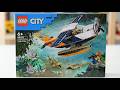 Lego city 60425 jungle explorer water plane  lego speed build review