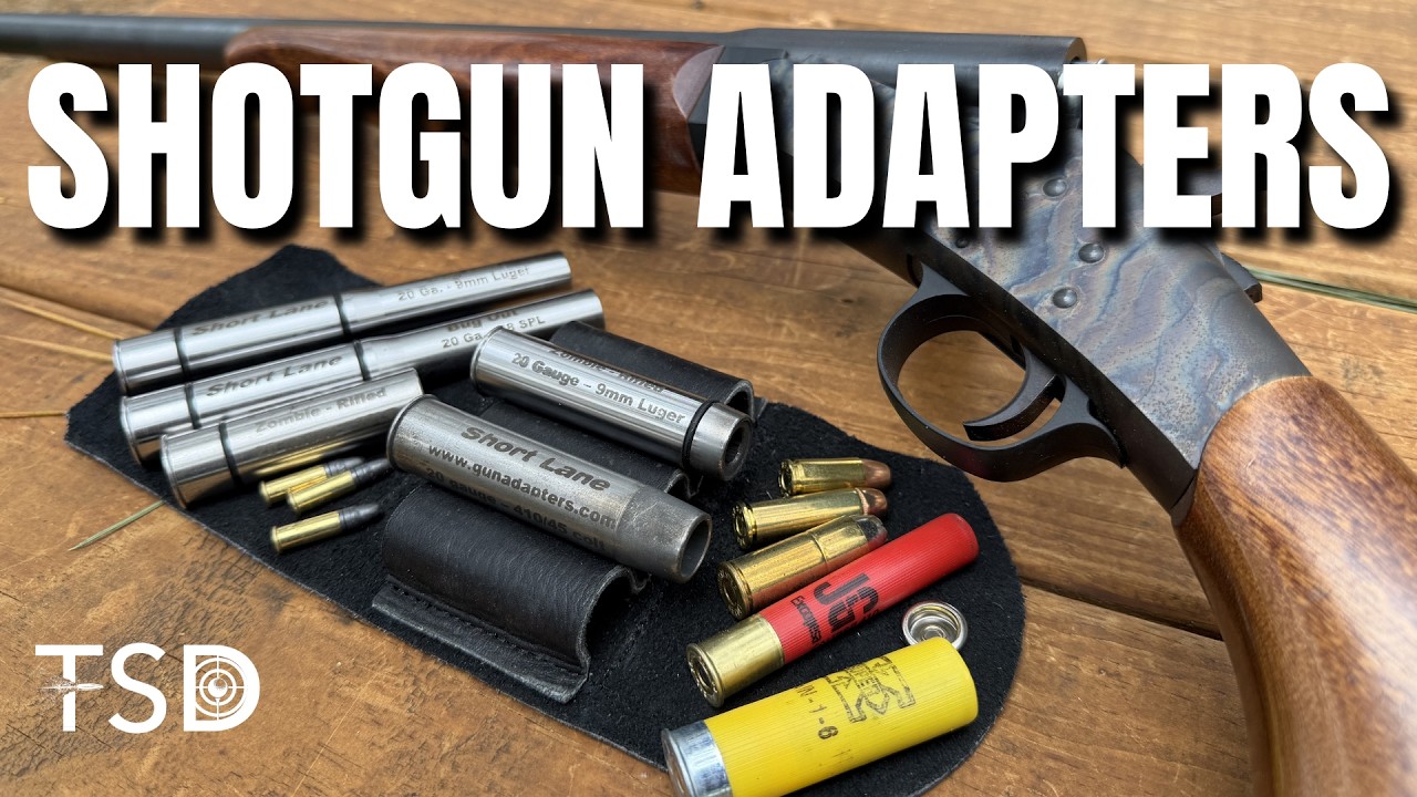 Shooting Pistol rounds through a Shotgun - Short Lane Adapters - YouTube