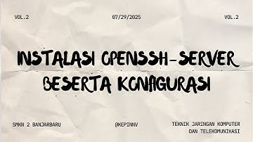 #2 Instalasi, Konfigurasi dan Pengujian Remote Server Debian 12 (SSH)