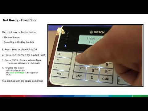 B920 Keypad: Faulted Door