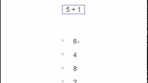 MathABC.com: Addition: Adding up to 10 (multiple choice)