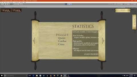 Medieval Scroll GUI Menu DEMO