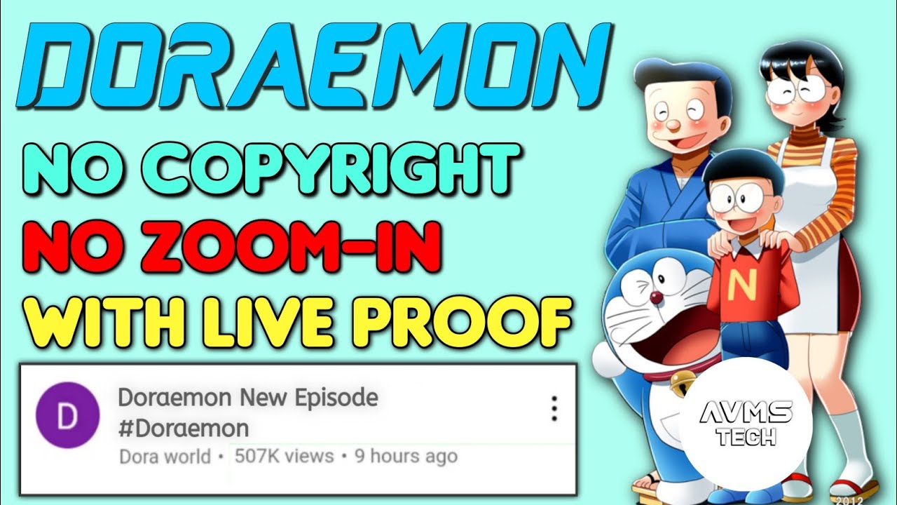 New Trick To Upload Doraemon On Youtube Without Copyright  Without Zoom  How To upload Doraemon