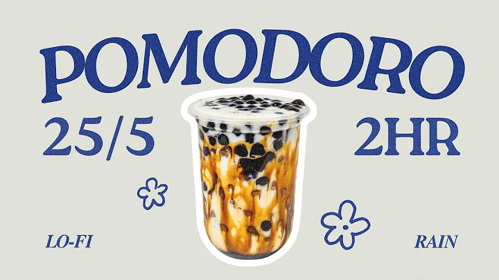 𝘽𝙧𝙤𝙬𝙣 𝙎𝙪𝙜𝙖𝙧 𝘽𝙤𝙗𝙖 💙 rainy focus session | 25/5 pomodoro timer | minimal lofi deep work music