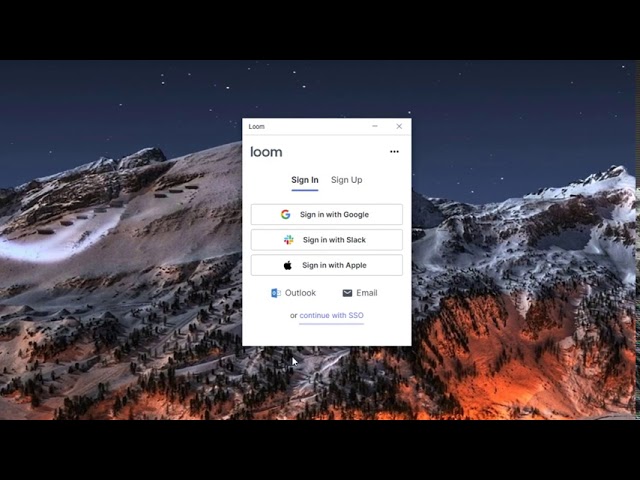 How to sign in with email, Google, Slack, or Apple – Loom