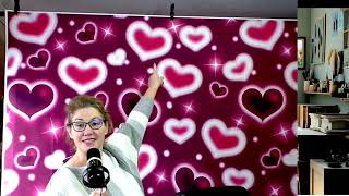 Red Heart Photo Backdrop – 90s Valentine's Day & Birthday Photography Prop