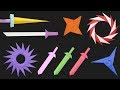 Top 06 Easy Origami Ninja Star/Sword/Knife - How to make