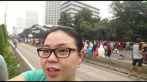 pertama kali ke jakarta langsung ikut cfd