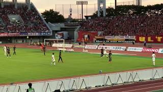 名古屋グランパスvsサガン鳥栖 20180819 前半21分、金井貢史のゴール!