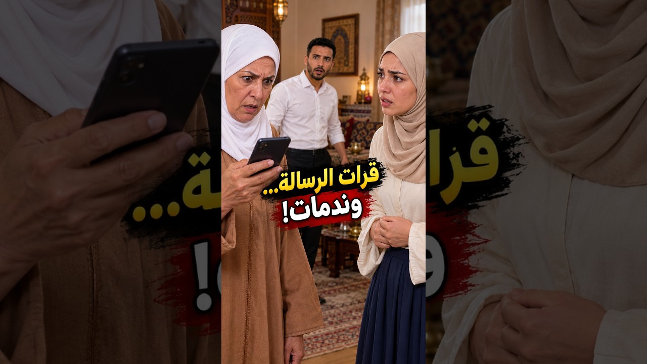 العكوزة قْرات رسالة فهاتف ولدها… ووقعت فغلط كبير! 😱  فيلم مغربي قصير