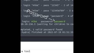 Using HYDRA to crack a password #cybersecurity #hacking #tryhackme screenshot 5