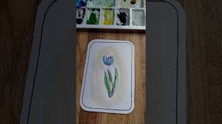 easy watercolor flower painting. beginners watercolor painting.#painting #art #beginners