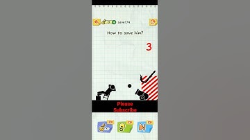 Draw 2 Save 😂 ! Can I Save Him 🤣 Level 74 #puzzlegames #puzzle #shorts