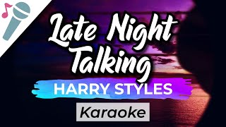 Video thumbnail of "Harry Styles - Late Night Talking - Karaoke Instrumental (Acoustic)"