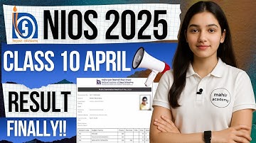 nios april result 2025 | nios class 10 april 2025 result | mahir academy