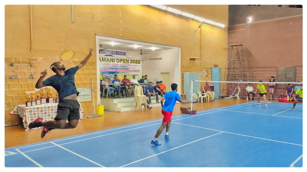 GANESH/GOBINATH VS SARAVANAN/PURUSOTHAMAN: RAMANI OPEN MEN'S DOUBLES BADMINTON TOURNAMENT SALEM 2022