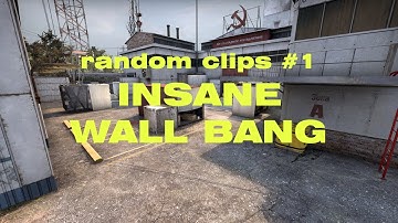 Insane wallbang on Cache CS:GO (random clips #1)