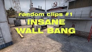 Insane wallbang on Cache CS:GO (random clips #1)