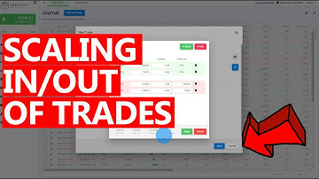 Scaling in and out of Edgewonk 3 trading journal