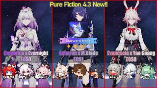 Castorice E0S0 &amp; Acheron E0S1 &amp; Evanescia E0S0 - Pure Fiction 4.3 New!! [Starward Mode] | HSR